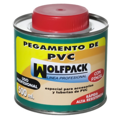 Imagen de Pegamento Pvc  Wolfpack  Con Pincel 500 ml.