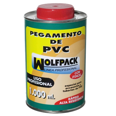 Imagen de Pegamento Pvc  Wolfpack  Con Pincel 1000 ml.