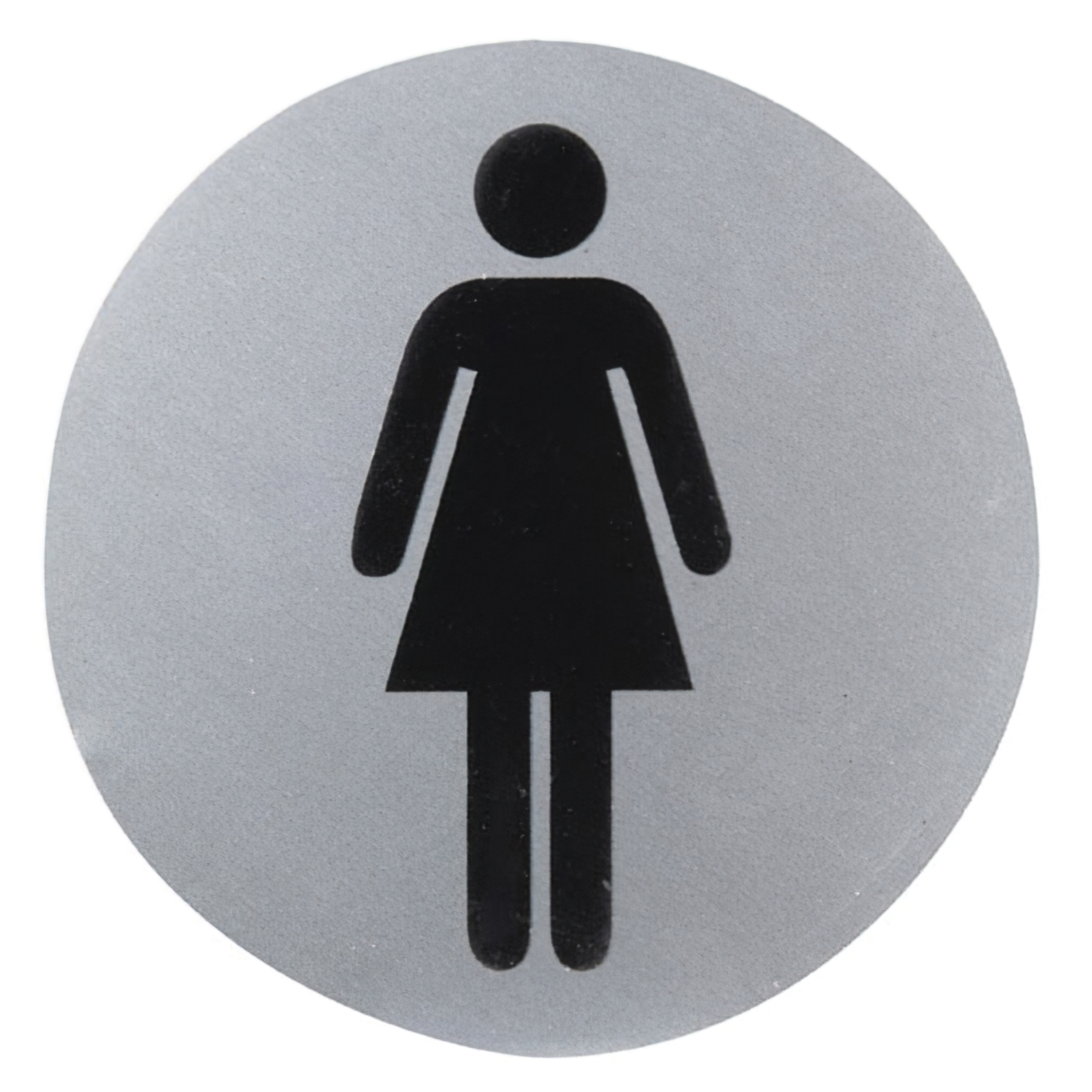 Imagen de Cartel Aluminio Baño Mujer Ø12 cm.