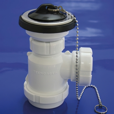 Imagen de Sifon Botella Extensible T-3-M  1 1/2  Mini con Valvula y tapón