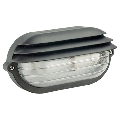 Imagen de Plafón Palpebra IP54  Oval Negro