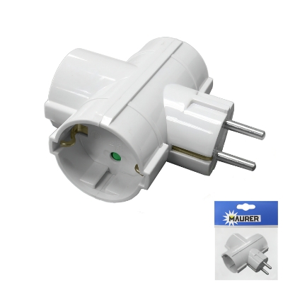 Imagen de Adaptador / Ladron Triple Schuko 16 A. 250 V.