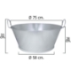 Imagen de Barreño Galvanizado Baño  30"  75x28 cm. 70 Litros