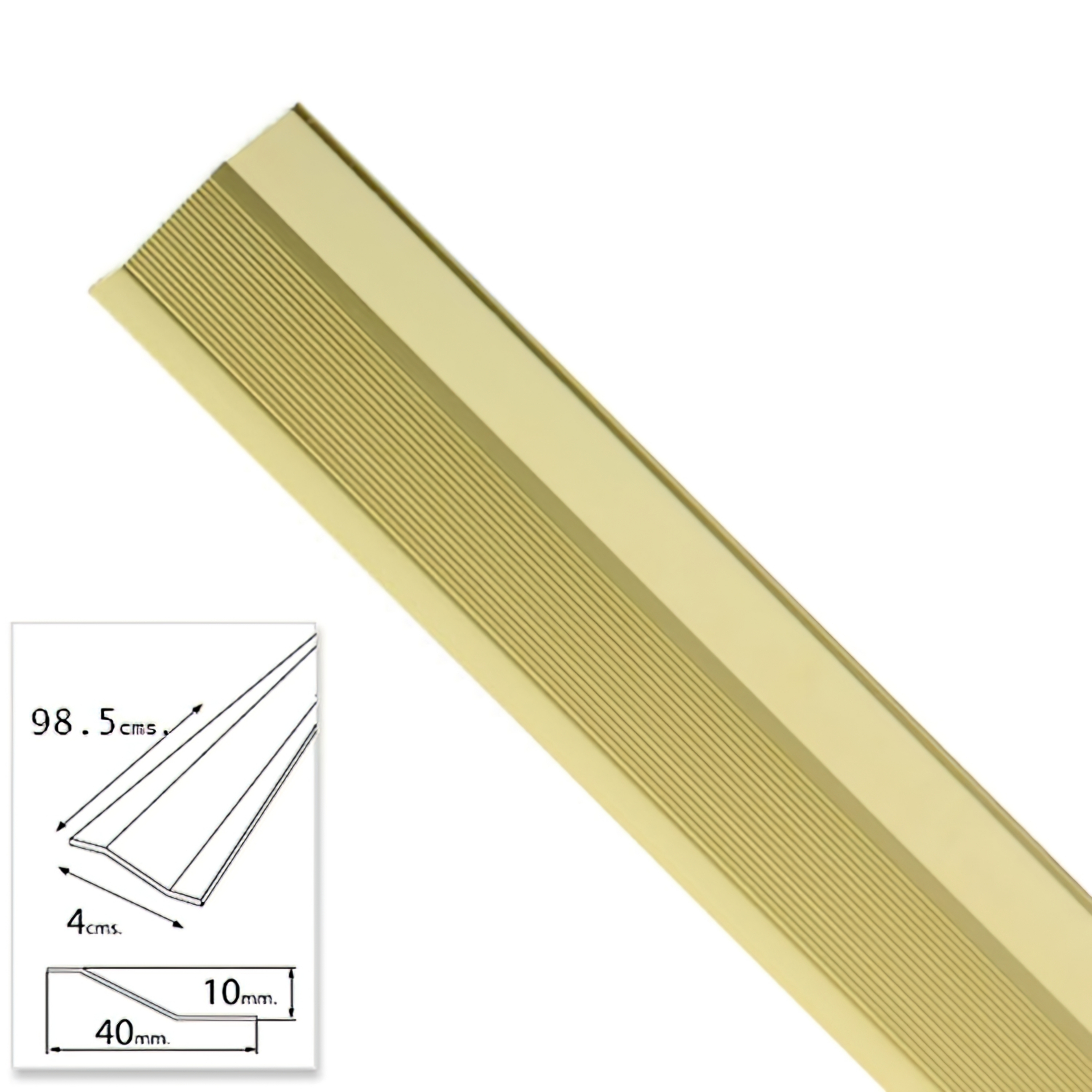 Imagen de Tapajuntas Adhesivo Para Ceramica Metal Oro   98,5 cm.