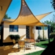 Imagen de Toldo Vela Sombra Jardin Triangular 3,6x3,6x3,6 metros Beige