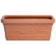 Imagen de Saturnia Macetero Resina Rectangular, Color Terracota, Resistente, Ideal Exterior, 80x40cm.