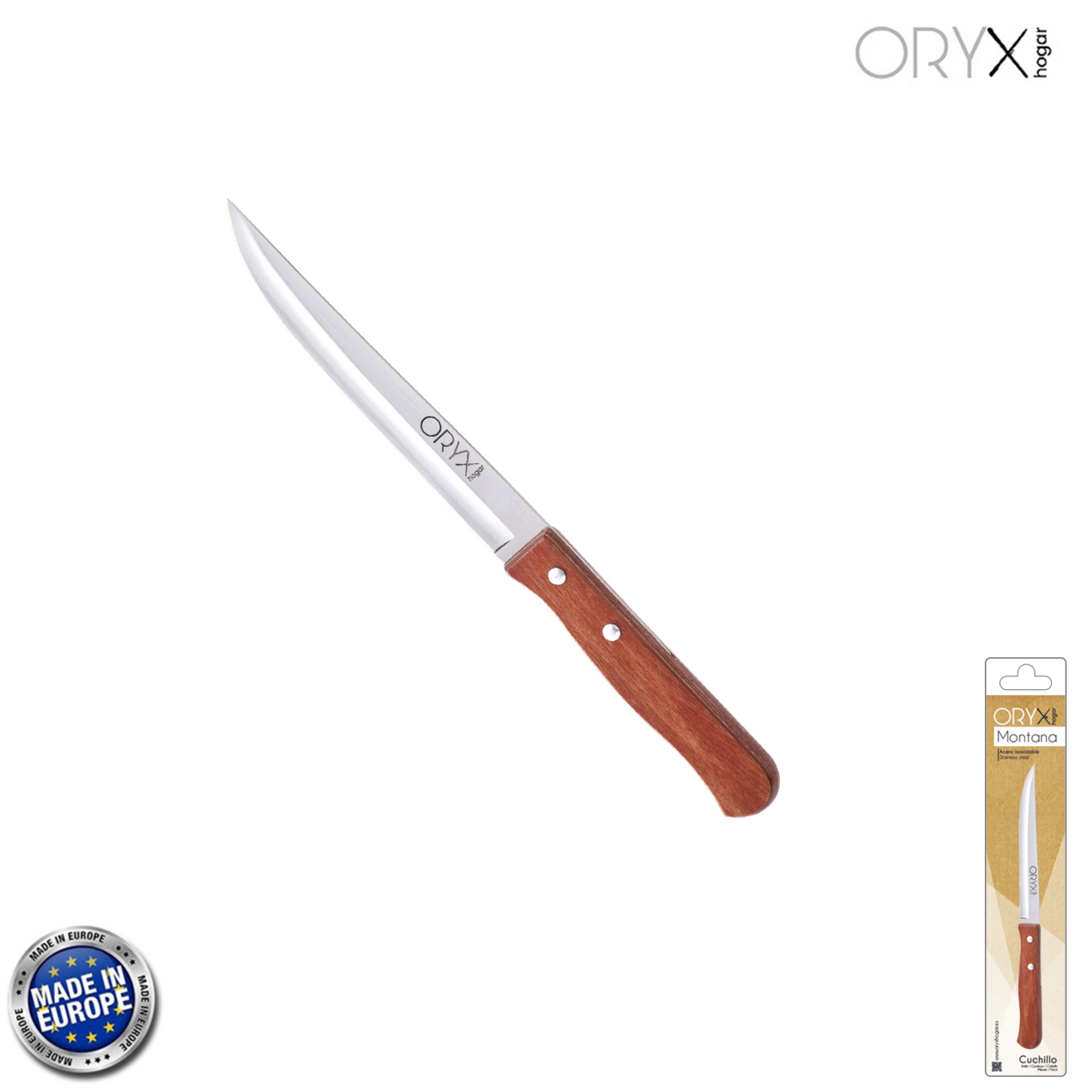 Imagen de Cuchillo Montana Cocina Hoja Acero Inoxidable 13 cm. Mango Madera