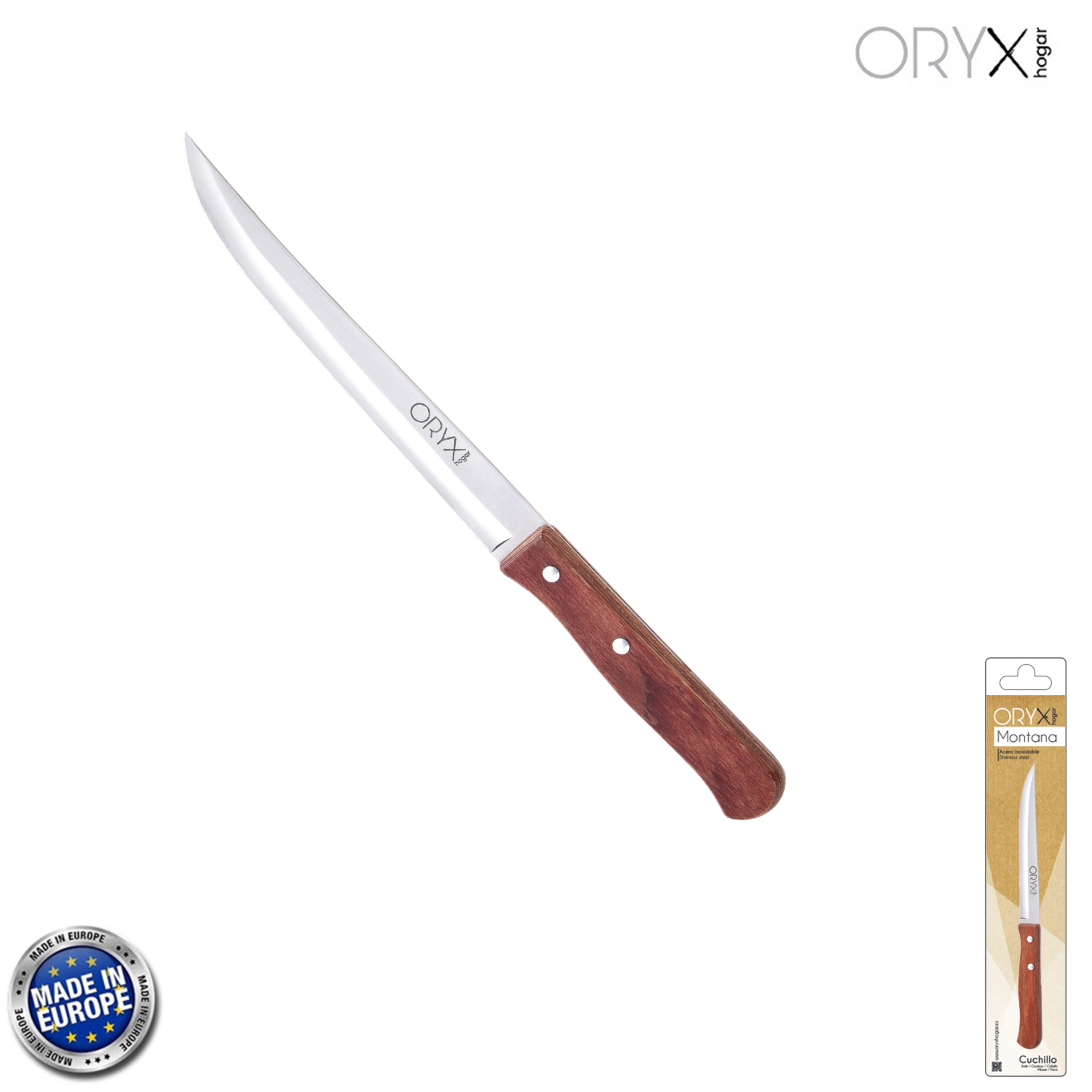 Imagen de Cuchillo Montana Cocina Hoja Acero Inoxidable 15 cm. Mango Madera