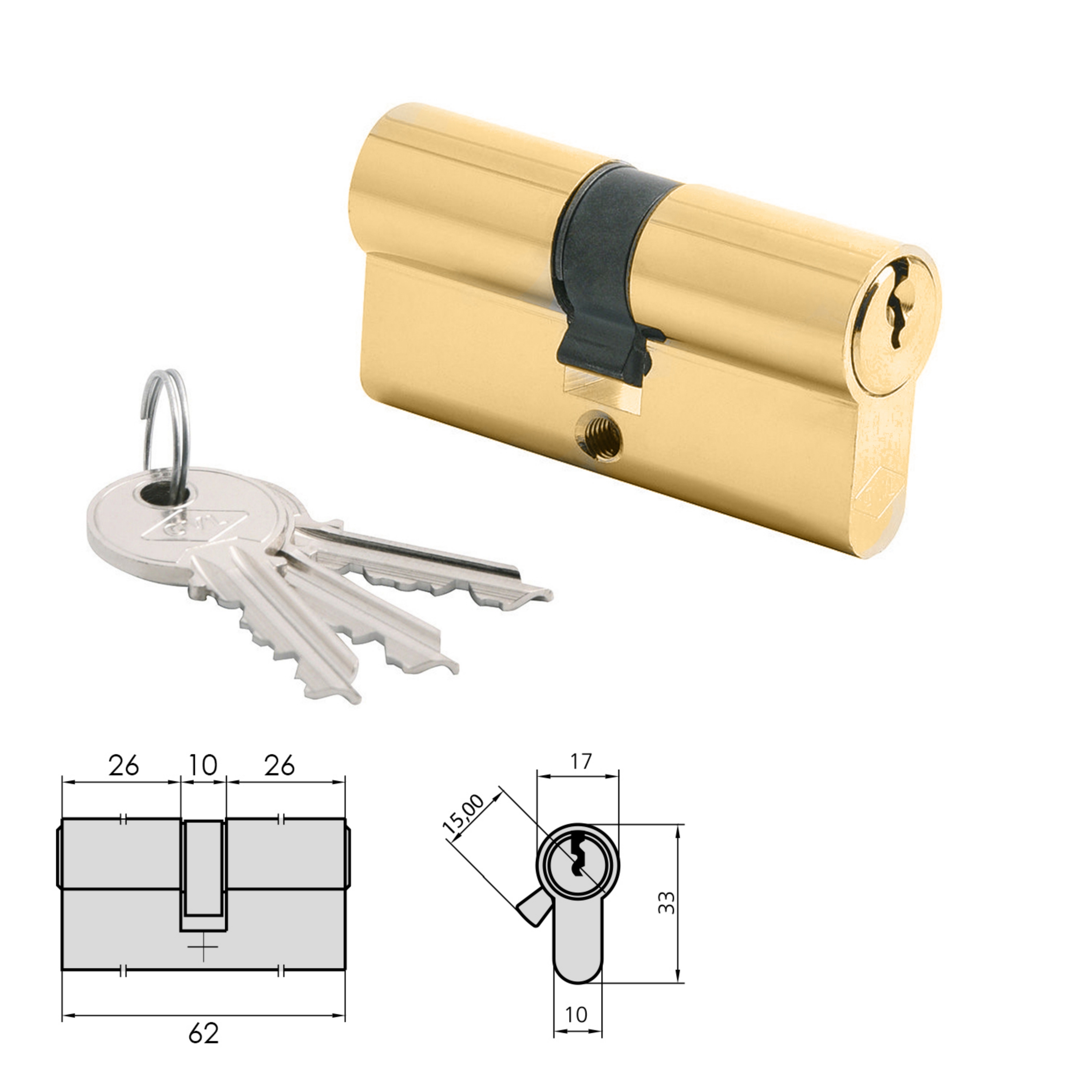 Imagen de Cilindro Cvl 5982/26x26/lp Leva Larga