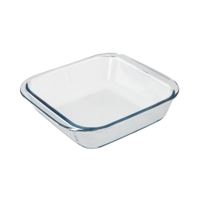 Imagen de Fuente Horno Cristal Borosilicato Cuadrada 1,1litros. 18x18 cm. Ideal Meclas, Ensaladas, Postres, Cocina, Resposteria. Libre BPA