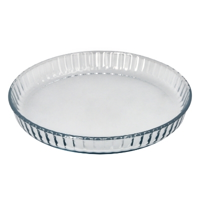 Imagen de Molde Rizado Horno Cristal Borosilicato Ø 28 cm. Ideal Postres, Cocina, Resposteria, Tartas, Quiche, Libre BPA