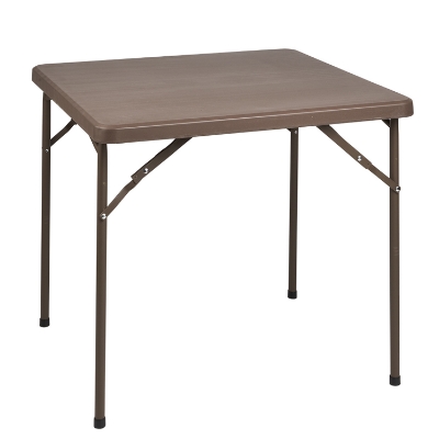 Imagen de Mesa Plegable Cuadrada 86x86x74 cm. Color Marron.