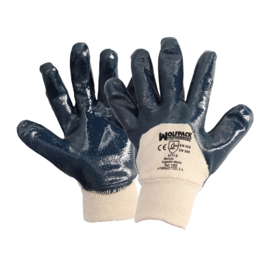 Imagen de Guantes Nitrilo / Lona  Pesados Nimax 10" (Par)