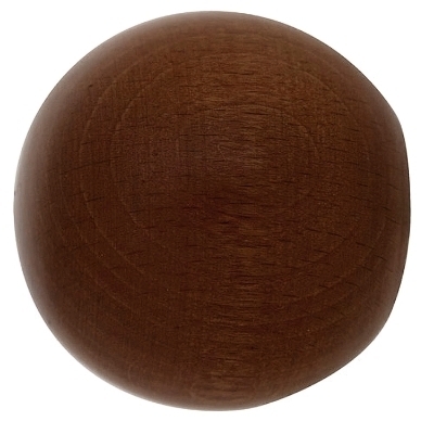 Imagen de Terminal Madera Esfera 28x55 mm. Nogal