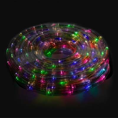 Imagen de Luces Navidad Tubo Luz Multicolor 240 LEDs Uso  Exteriores / Interiores Protección IP44 Rollo 10 Metros