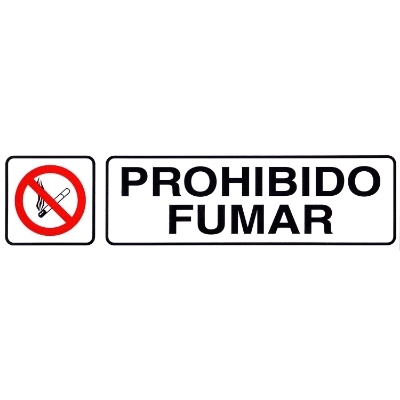 Imagen de Rotulo Adhesivo 250x63 mm. Prohibido Fumar