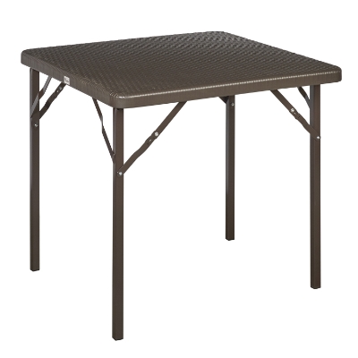 Imagen de Mesa Plegable Cuadrada Marron 78x78x72 cm.