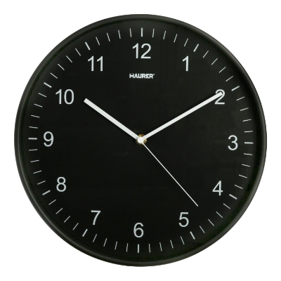 Imagen de Reloj De Pared Ø 30 cm. Color Negro