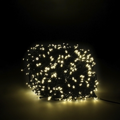 Imagen de Guirnalda Luces Navidad 500 Leds Color Blanco Calido. Luz Navidad Interiores y Exteriores Ip44