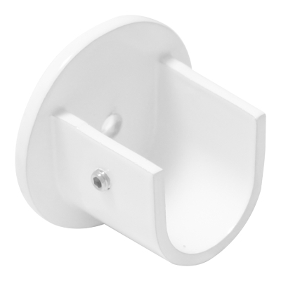 Imagen de Soporte Zirconio Lateral Para Barras Ø 20 mm. Acabado Blanco (2 Piezas)