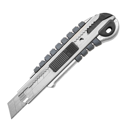 Imagen de Cutter Profesional de Aluminio Hoja de 18 mm. Incluye 5 cuchillas. Cuter Cuerdas Carton, Cuters Profesional
