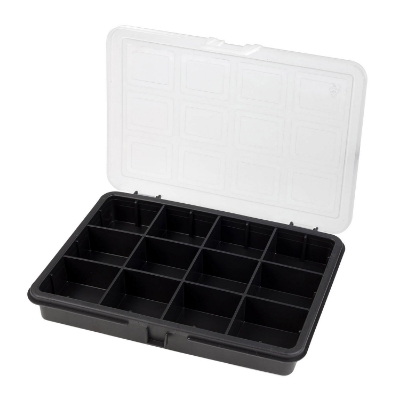 Imagen de Organizador Plastico 12 Compartimentos 180x128x32 mm. Caja Almacenaje, Malentin Organizador, Organizador Plastico