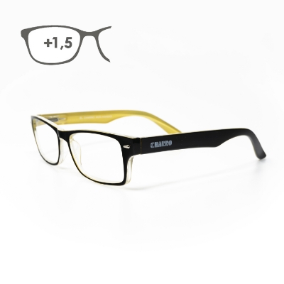 Imagen de Gafas Lectura Kansas Negro / Amarillo. Aumento +1,5 Gafas De Vista, Gafas De Aumento, Gafas Visión Borrosa