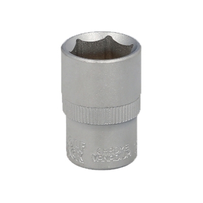 Imagen de Llave Vaso 1/2" Hexagonal 18 mm. Perfil de 6 caras. Acero Cromo Vanadio, Aristas Redondas