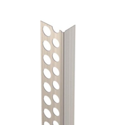 Imagen de perfil de aluminio para remate recto de placa de yeso, largo 2,5 mts