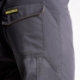 Imagen de Pantalones Largos DeTrabajo, Multibolsillos, Resistentes, Rodilla Reforzada, Gris/Amarillo Talla 54/56 XXL (Slim Fit)