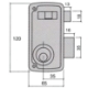 Imagen de Cerradura Ucem 4056-a-hb/65/ izquierda