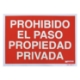 Imagen de Cartel Prohibido El Paso Propiedad Privada 30x42