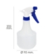 Imagen de Pulverizador Agua 500 ml. Spray Pulverizador Boquilla Ajustable, Botella Spray Liquidos, Pulverizador Jardin,