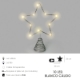 Imagen de Guirnalda Adorno Luces Navidad Estrella Arbol Navidad Luz Blanco Calido 10 Leds. Uso Interno Protección IP20. 2 Baterias AA