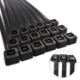 Imagen de Brida Nylon 100%. Color Negro 4,5 x 360 mm. Bolsa 100 unidades. Abrazadera Plastico, Organizador Cables, Alta Resistencia