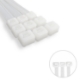 Imagen de Brida Nylon 100%. Color Blanco / Natural 2,5 x 100 mm. 100 Piezas. Abrazadera Plastico, Organizador Cables, Alta Resistencia