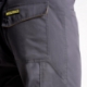 Imagen de Pantalones Cortos DeTrabajo, Multibolsillos, Resistentes, Gris/Amarillo Talla 38/40 S