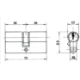 Imagen de Cilindro Lince Europerfil Niquelado  0113/70 mm.