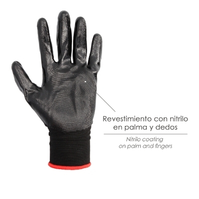 Imagen de Guantes Nitrilo / Nylon Impregnado 10" (Par)