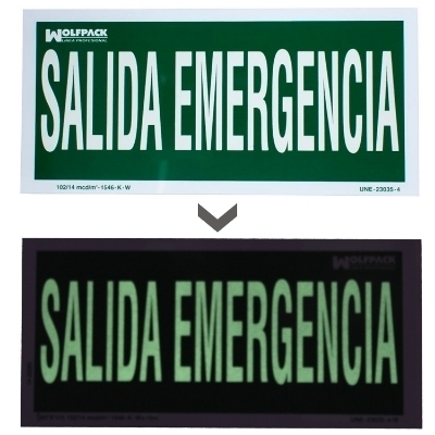 Imagen de Cartel Salida De Emergencia 15x30 cm.