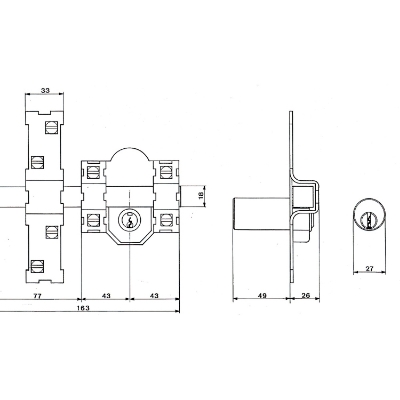 Imagen de Cerrojo Fac 201-l/ 80-p