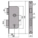 Imagen de Cerradura Ucem 6134-hl/45