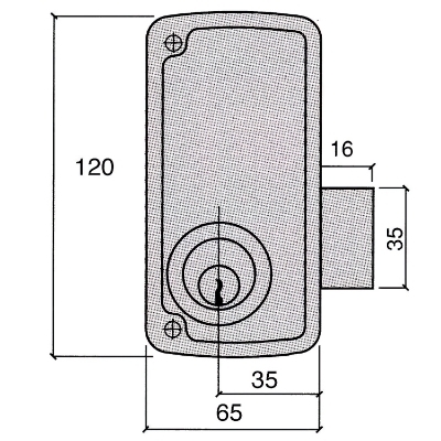 Imagen de Cerradura Ucem 4056-c-hb/65/ Izquierda