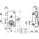 Imagen de Cerradura Lince 5056B-BO/ 70 Derecha