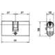 Imagen de Cilindro Lince Ovalado Latonado     0500/54 mm.