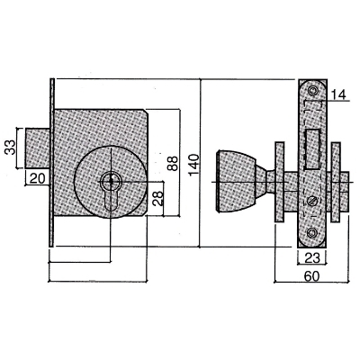 Imagen de Pomo Ucem 5300-P-HL/60