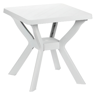 Imagen de Mesa Resina Blanca Cuadrada 70x70x72 (Alt.) cm.