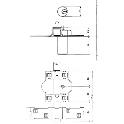 Imagen de Cerrojo Fac 201-r/ 80-p