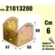 Imagen de Soporte Para Madera Tipo "U"  Bicromatado 60 mm.