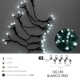 Imagen de Guirnalda Luces Navidad Esfera 120 Leds Luz Blanco Frio. Uso en Exteriores / Interiores Ip44